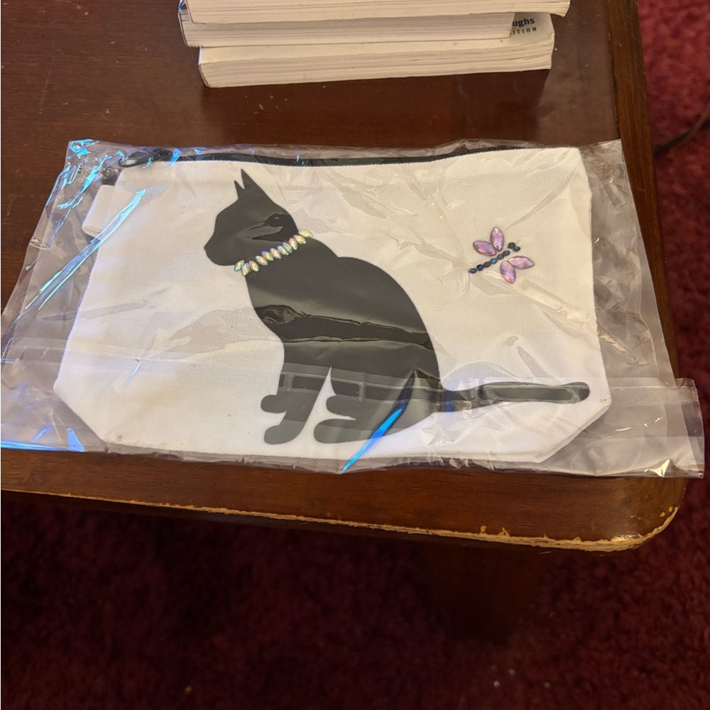 Black and White Cat Pouch